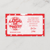 Hearts Happy Valentine’s Day Modern Love Pattern Kortingskaartje (Achterkant)