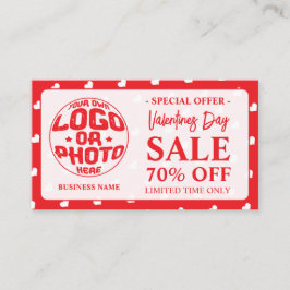 Hearts Happy Valentine’s Day Modern Love Pattern Kortingskaartje