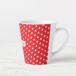 Hearts Happy Valentine’s Day Modern Love Pattern Latte Mok