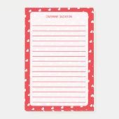 Hearts Happy Valentine’s Day Modern Love Pattern Post-it® Notes (Voorkant)