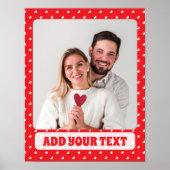 Hearts Happy Valentine’s Day Modern Love Pattern Poster (Voorkant)