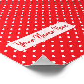 Hearts Happy Valentine’s Day Modern Love Pattern Poster (Hoek)