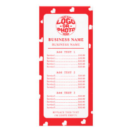 Hearts Happy Valentine’s Day Modern Love Pattern Reclamekaart