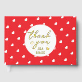 Hearts Happy Valentine's Day Modern Love Pattern Gastenboek (Voorkant)