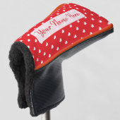 Hearts Happy Valentine's Day Modern Love Pattern Golfheadcover (3/4 voorkant)