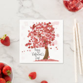 Hearts Happy Valentine's Day Party Napkins Servet (Insitu)