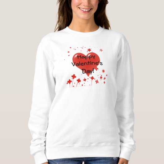 Hearts Happy Valentine's Day Shirt (Voorkant)
