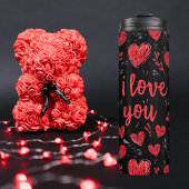 Hearts & I Love You Thermal Tumbler Thermosbeker