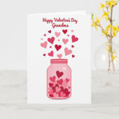 Hearts In A Jar Grandma Card Kaart (Gele Bloem)
