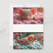 Hearts in Harmony: Sweet Wedding Invitation Kaart (Achterkant)