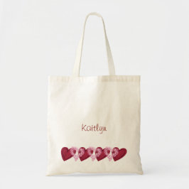 Hearts In Heart Gepersonaliseerd budget Tote Bag