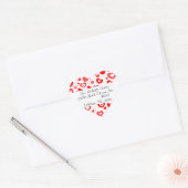 Hearts in Hearts Sjabloon Retour Adres Verzegeling Hart Sticker (Envelop)