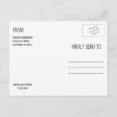 Hearts in the Sand Beach Shore Save The Date Cards Aankondigingskaart (Achterkant)