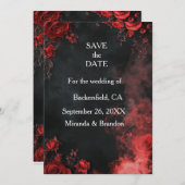 Hearts in the sand destination beach wedding table kaart (Voorkant / Achterkant)