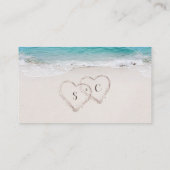 Hearts in the sand strand website Insteekkaart Plaatskaartje (Achterkant)