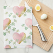 Hearts Intertwined with Ivy Theedoek (Quarter Fold)