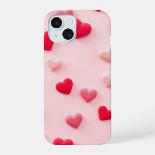 Hearts iPhone 15 Case (Achterkant)