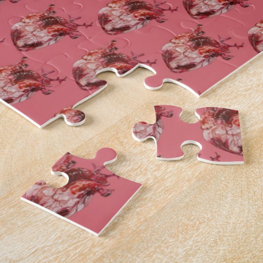 Hearts Jigzaag Puzzle Legpuzzel (Zijkant)