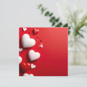 hearts kaart (Staand voorkant)