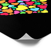 Hearts Kids School Valentines Day Girls Boys  Poster (Hoek)