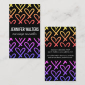 Hearts | Kleurrijk Visitekaartje (Voorkant / Achterkant)