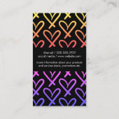 Hearts | Kleurrijk Visitekaartje (Achterkant)