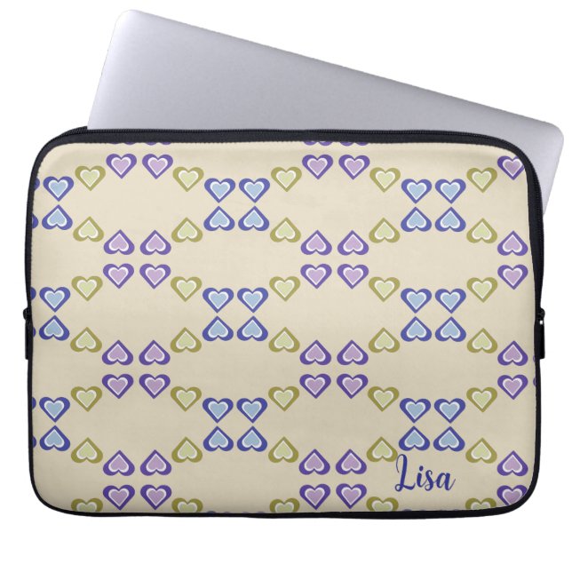 Hearts Laptop Sleeve (Voorkant)