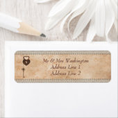 Hearts Lock en Key Etiket (Insitu)