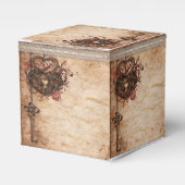 Hearts Lock en Key Wedding Dank u Bedankdoosjes (Voorkant Zijde)