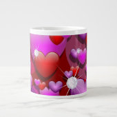 Hearts Love and Diamonds Jumbo Mok (Voorkant)