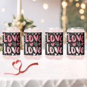 Hearts & Love bedrukte blikglazen Blikvorm Glas