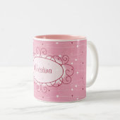 Hearts & Love Coffee Mok Cup (Voorkant rechts)