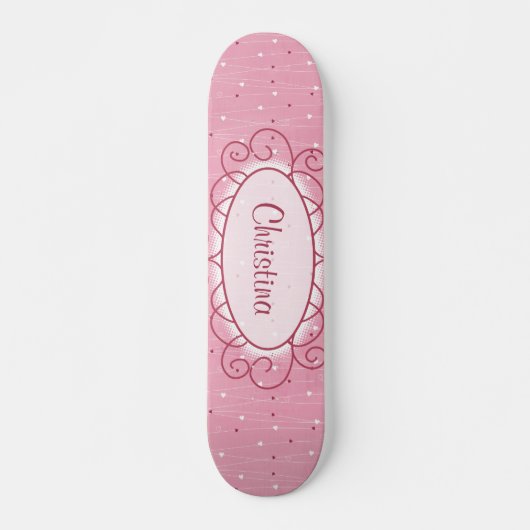 Hearts & Love Mini Skateboard (Voorkant)