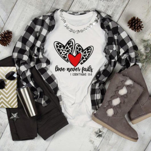 Hearts Love mislukt nooit T-shirt