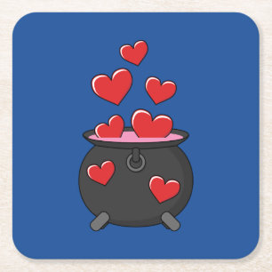Hearts Love Potion Kartonnen Onderzetters