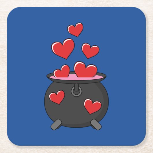 Hearts Love Potion Kartonnen Onderzetters (Voorkant)