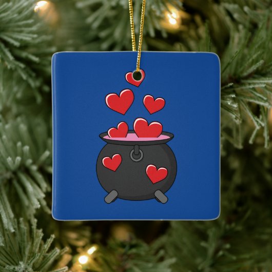 Hearts Love Potion Keramisch Ornament (Boom)