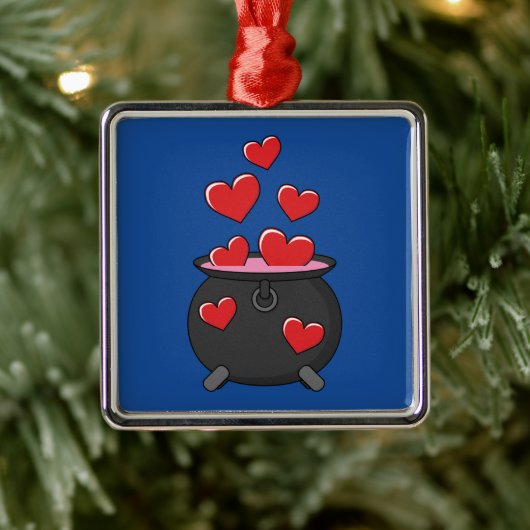 Hearts Love Potion Metalen Ornament (Boom)