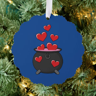 Hearts Love Potion Ornament Kaart