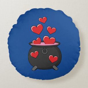 Hearts Love Potion Rond Kussen