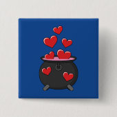 Hearts Love Potion Vierkante Button 5,1 Cm (Voorkant)