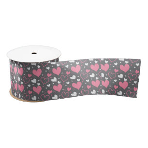 Hearts Love Ribbon Satijnen Lint