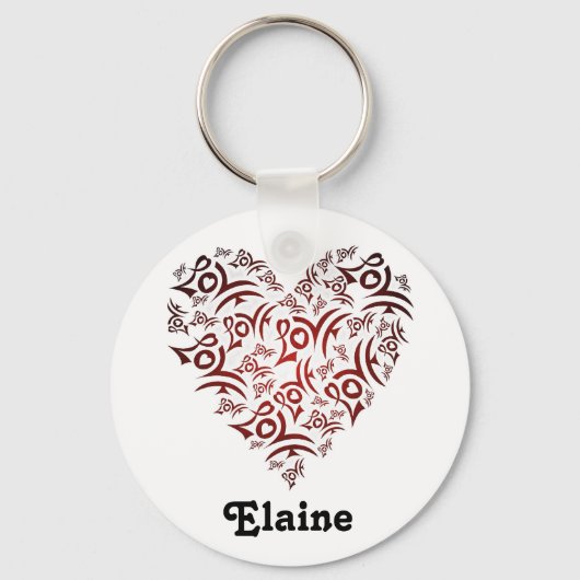 Hearts Love Theme Sleutelhanger (Voorkant)