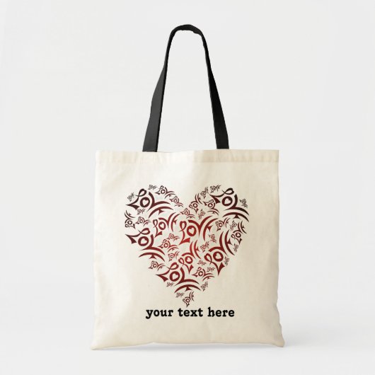 Hearts Love Theme Tote Bag (Voorkant)