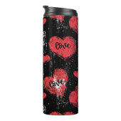 Hearts & Love Thermal Tumbler Thermosbeker (Geroteerd rechts)