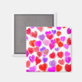 Hearts magnet (Voorkant / Achterkant)