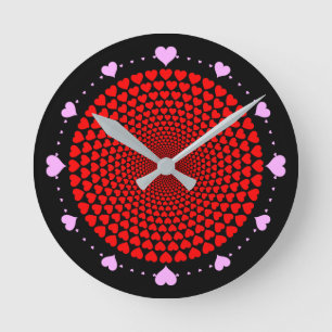 Hearts Mandala Design-25870 Ronde Klok