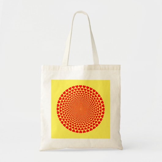 Hearts Mandala Design Tote Bag (Voorkant)