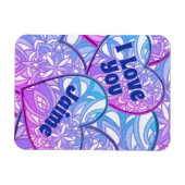 Hearts Mandala Ik hou van je Magneet (Horizontaal)