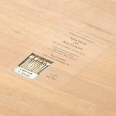 Hearts Match Made in Heaven Wedding Acryl Uitnodigingen (Laagn)